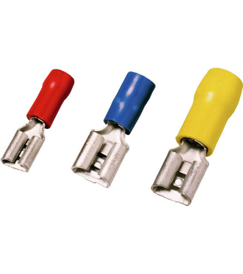 Cosse (cosse à languette), Isolation: présente, Partiellement isolé, Section de