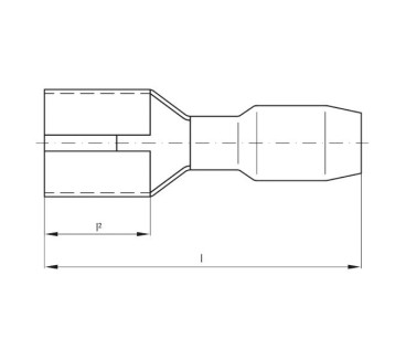 Cosse (cosse à languette), Isolation: présente, Partiellement isolé, Section de