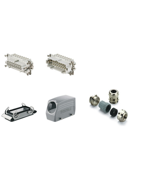 HDC-KIT-HE 16.120 - CIE Connecteurs industriels étanches - Gamme RockStar®