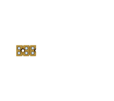 Barrette de raccordement mono- et multipolaire, Raccordement vissé, Jaune moyen,