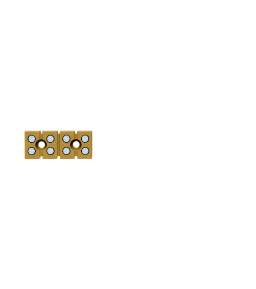 Bloc mono- et multipolaire, Raccordement vissé, 2.5 mm², 24 A, 400 V, 8C