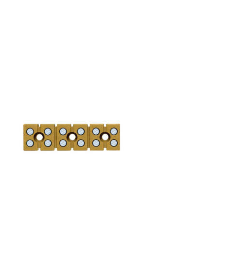 Bloc mono- et multipolaire, Raccordement vissé, 2.5 mm², 24 A, 400 V, 12C