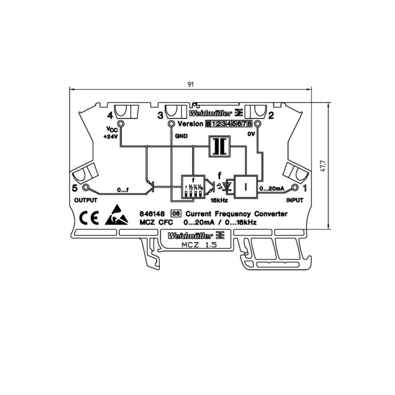 MCZ CFC 0-20MA - Convertisseurs analogiques