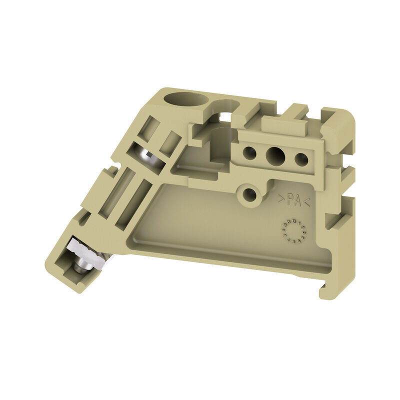 Équerre de blocage, beige, TS 35, fixation à vis