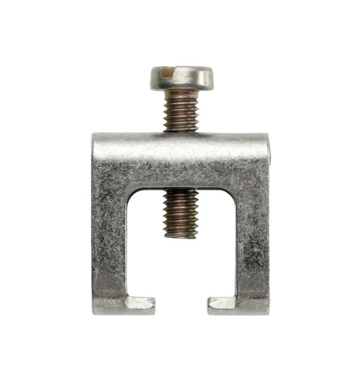 Étrier (barrette de liaison), Etrier, argent, Largeur: 8 mm, M 4, Acier