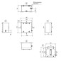 Boîtier métallique Ex, 120 x 120 x 80 mm, électropoli, Plaque de presse-étoupes:
