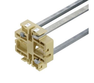 SH 3 - Rails-accessoires (PT19) Support de barre collectrice, argent, 100 °C, La