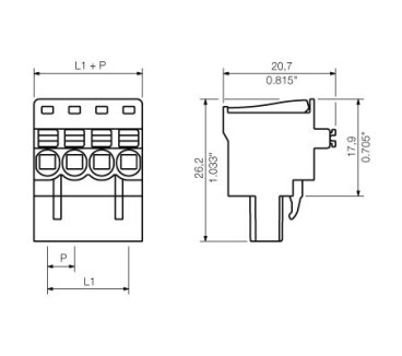 BLF 5.08HC/03/90 SN BK BX - Connecteurs pour CI pas inf 5mm