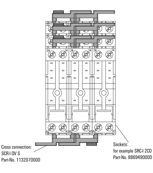 SRC-I QV S - Relais & Opto-coupleurs Connecteur transversal (relais), blanc, 12