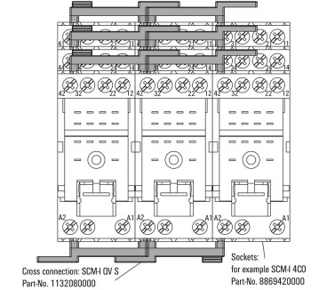 SCM-I QV S - Relais & Opto-coupleurs Connecteur transversal (relais), blanc, 12