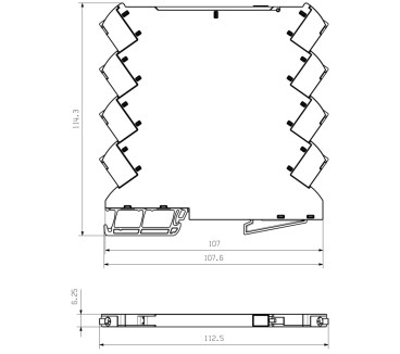 Convertisseur de signaux/isolateur, Entrée : I / U, Sortie : I / U