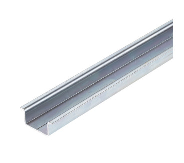 Rail profilé TS35X15 avec revêtement en zinc, L: 2000 mm