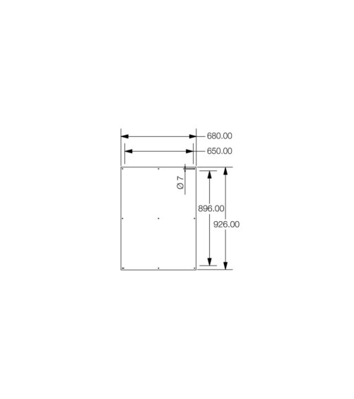 Plaque de maintien (boîtier), Klippon TB (Terminal Box), 680 x 926 x 12 mm