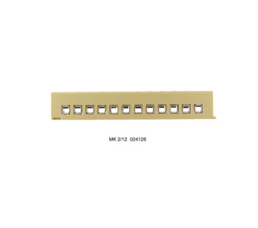 Barrette de raccordement mono- et multipolaire, Raccordement vissé, beige, 2.5 m