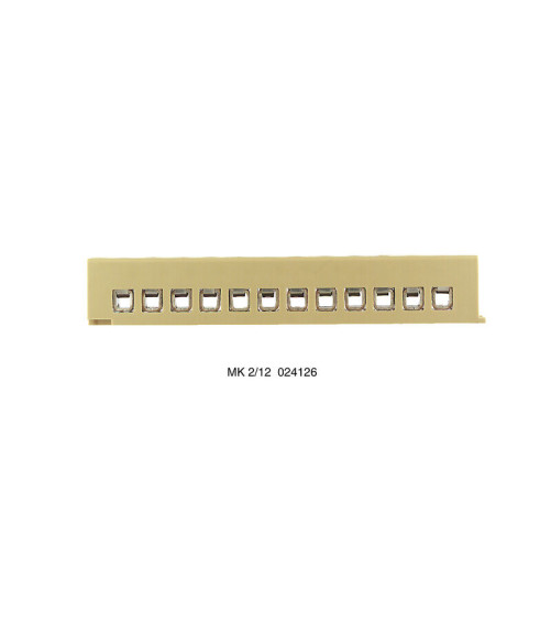 Barrette de raccordement mono- et multipolaire, Raccordement vissé, beige, 2.5 m