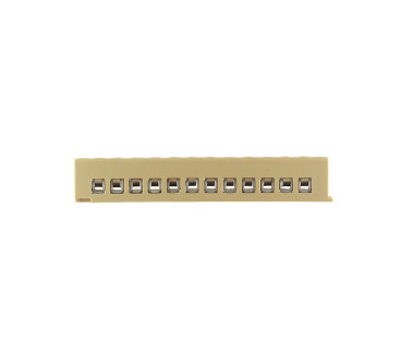 Barrette de raccordement mono- et multipolaire, Raccordement soudé, Jaune moyen,