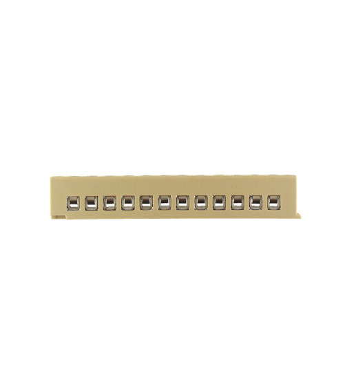 Barrette de raccordement mono- et multipolaire, Raccordement soudé, Jaune moyen,