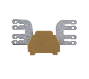 Barrette de raccordement mono- et multipolaire, Raccordement vissé, Jaune moyen,