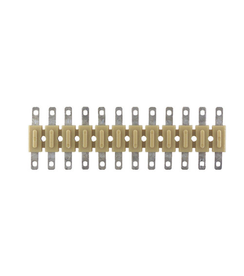 Barrette de raccordement mono- et multipolaire, Raccordement vissé, Jaune moyen,