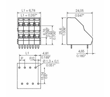 LM2NZF 5.08/40/135 3.5SN BK BX - Blocs de jonction  pour CI pas sup 10mm