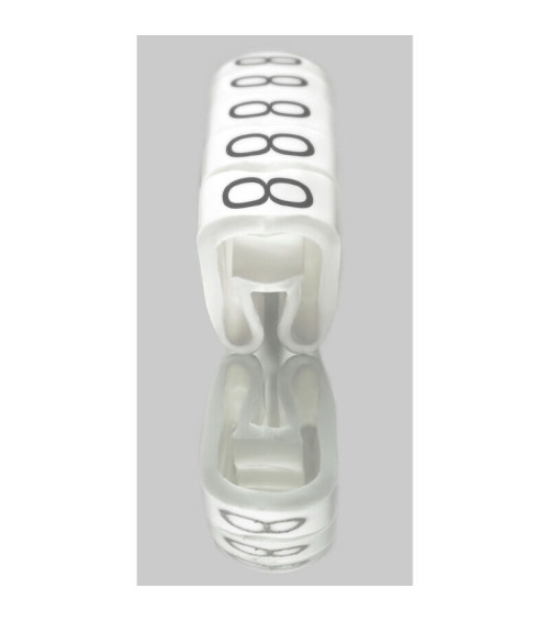 Système de codage des câbles, blanc, Diamètre extérieur du conducteur:4 - 10 mm,