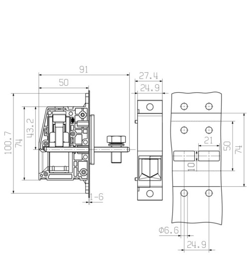 WGK 95F VP/Z BK BX - Bornier traversant WGK