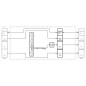 Module de distribution alimentation des sorties 10A IP20