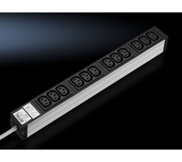7240200 Bandeau de prises pour prises CEI 320 19", 12 prises CEI320 C13