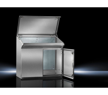 2685600 Pupitre monobloc en acier inoxydabble L1000 H960 P400