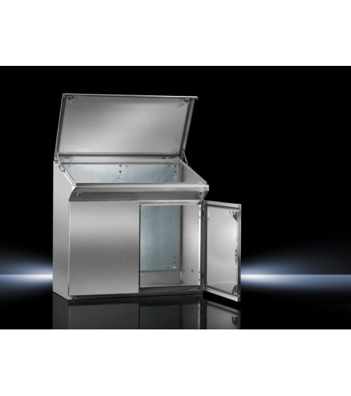 2685600 Pupitre monobloc en acier inoxydabble L1000 H960 P400