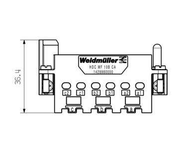 HDC MF 10B CA - CIE Connecteurs industriels étanches - Gamme RockStar®